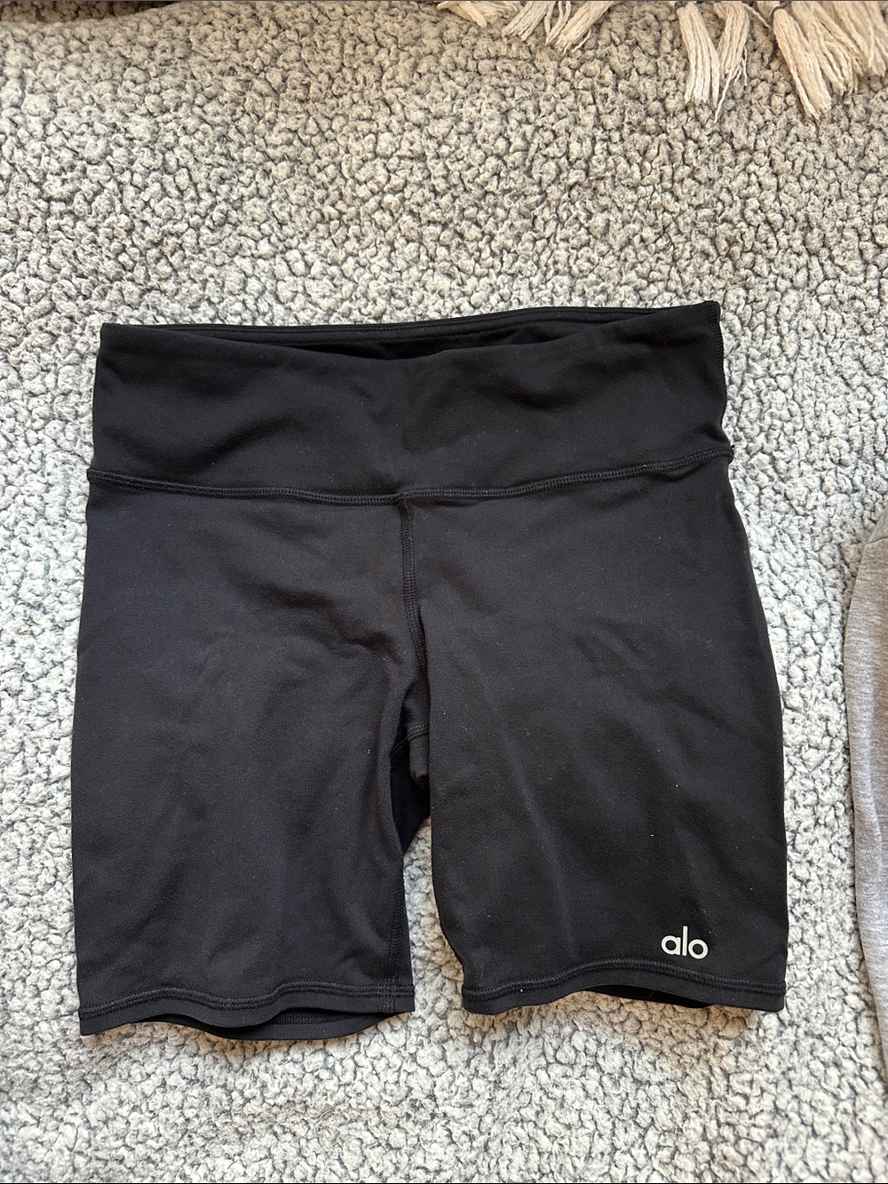 ALO Yoga Black High-Rise Bike Shorts